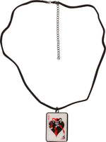 Harley Quinn Queen Card Necklace