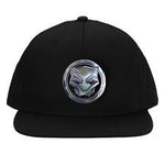 Black Panther Metalic Logo Yth Snap Hat
