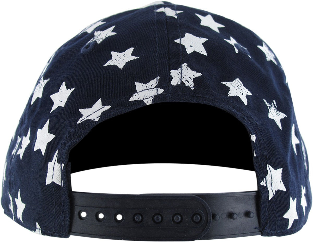 Flag Star Crown Stripe Bill Snapback Youth Hat