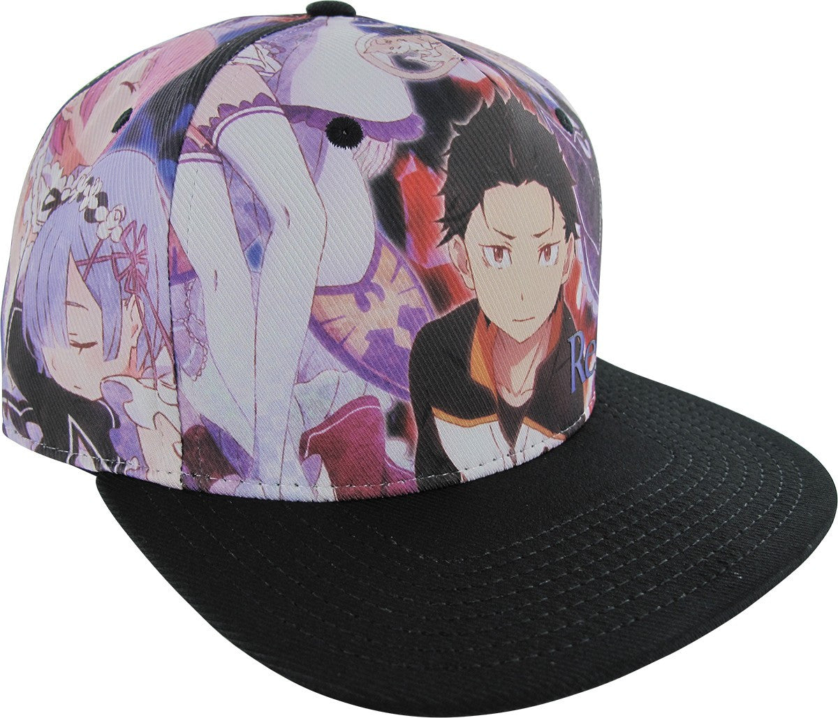 Re Zero Sublimated Cap Snapback Hat