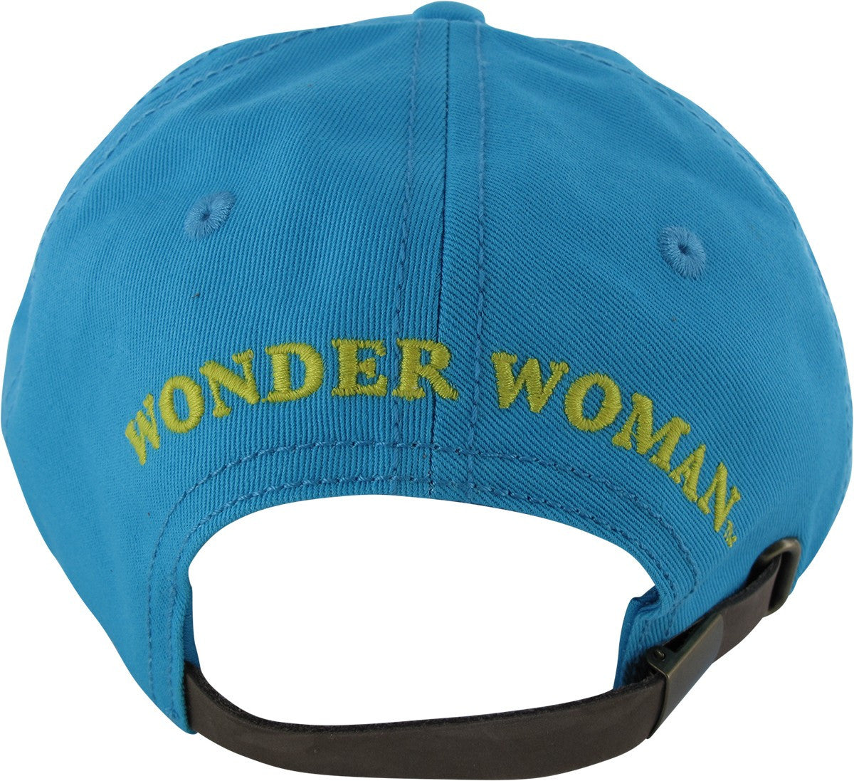 Wonder Woman Face Turquoise Buckle Hat