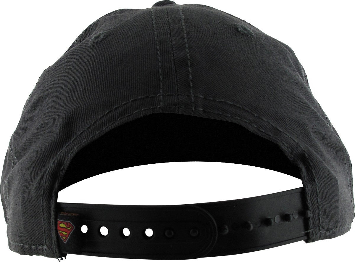 Supergirl Glittered Logo Gray Snapback Youth Hat