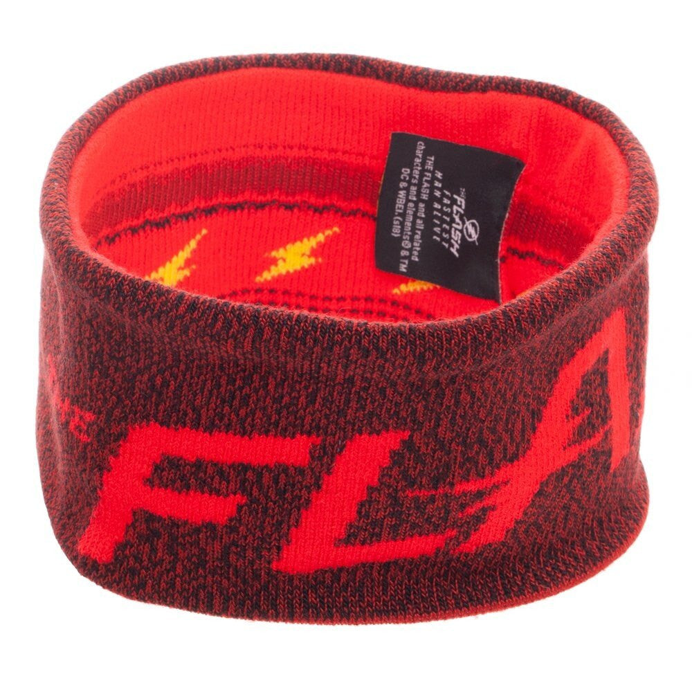 Flash Text Logo Reversible Red Headband