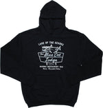 Ozark Blue Cat Lodge Sign Pullover Hoodie