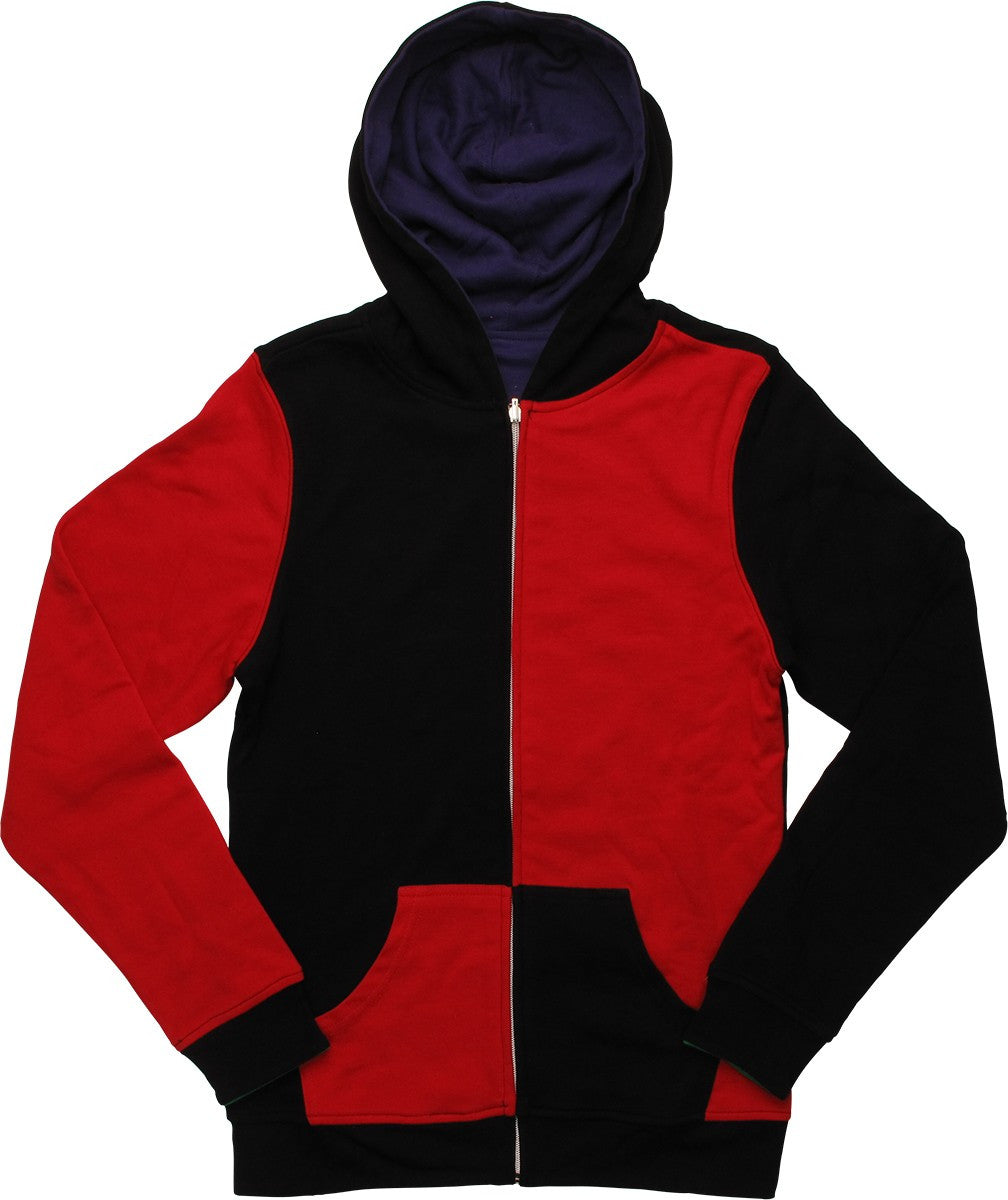 Harley Quinn Joker Reversible Junior Hoodie