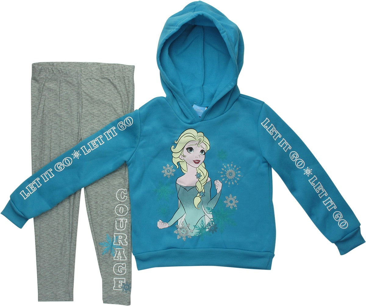 Frozen Elsa Snow Leggings and Juvenile Hoodie Set