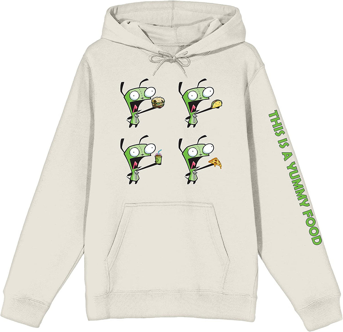 Invader Zim Eating Snacks Pullover Hoodie