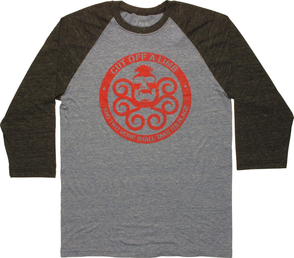 Hydra Cut Off a Limb Contrast Raglan T-Shirt