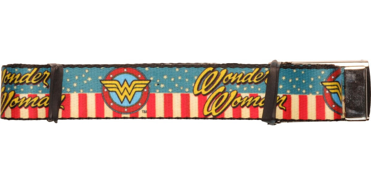 Wonder Woman Logo Americana Mesh Belt