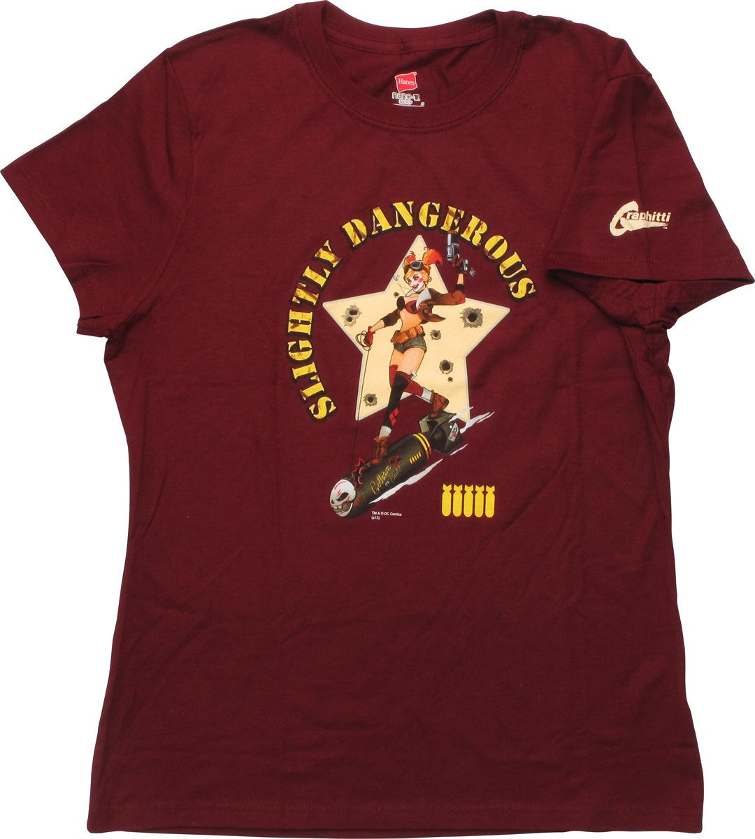 Harley Quinn Slightly Dangerous Ladies T-Shirt