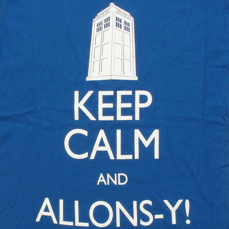 Doctor Who Keep Calm Allons-y Baby Tee
