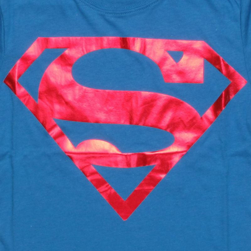 Superman Foil Jersey Baby Tee