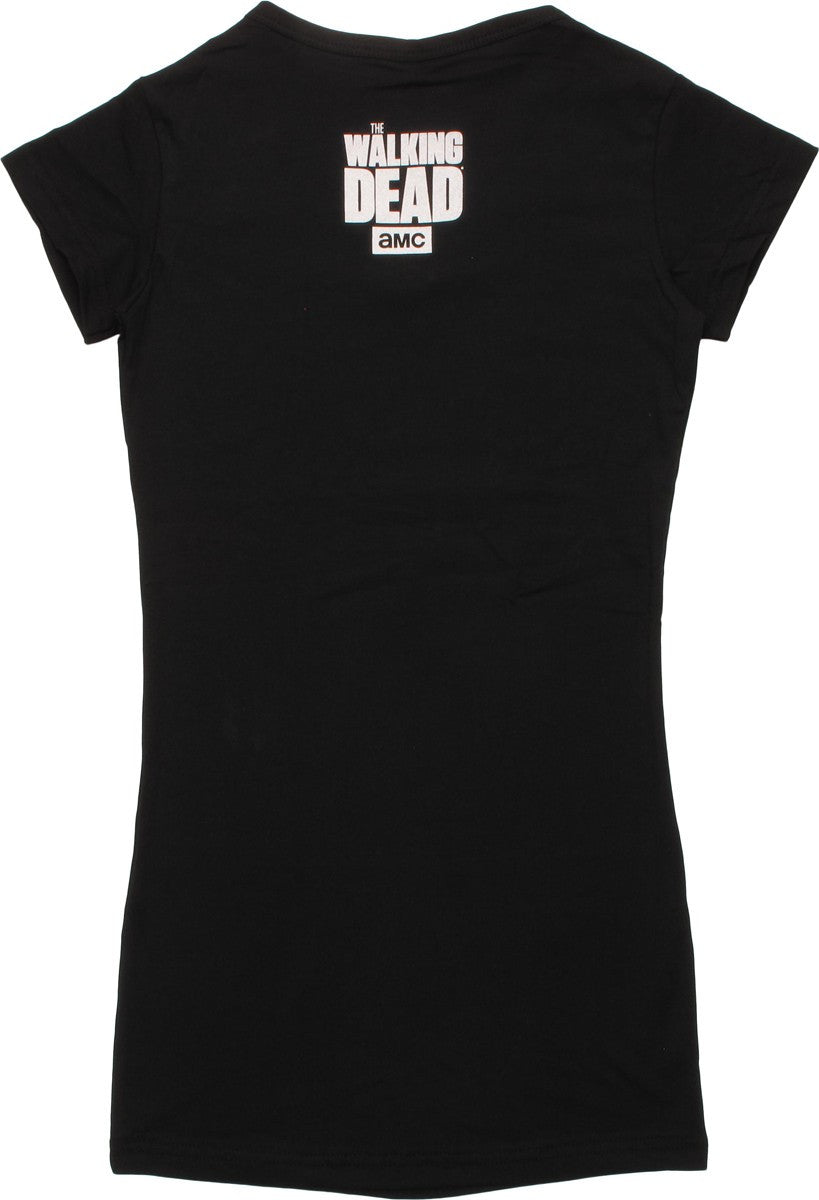 Walking Dead Michonne V Neck Juniors Tunic Shirt