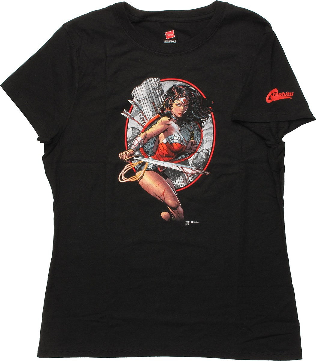Wonder Woman Warrior Finch Ladies T-Shirt