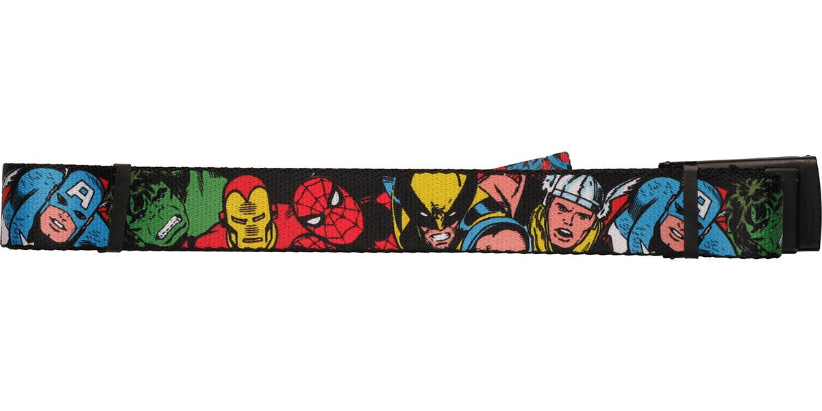Avengers Group Black Mesh Belt