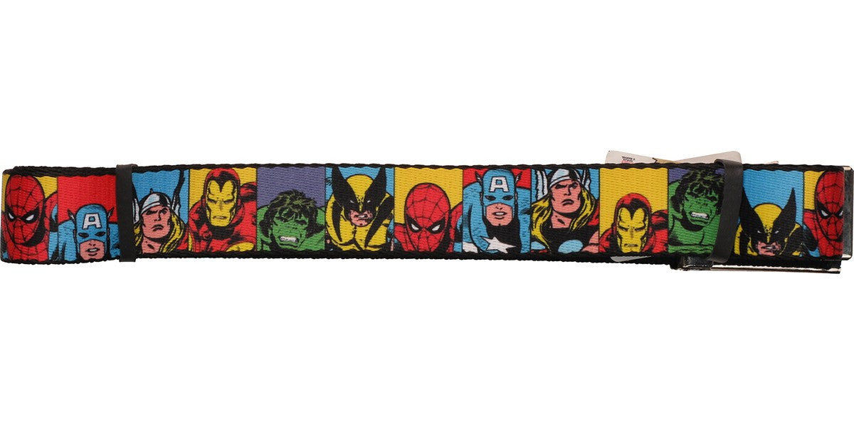 Avengers Group Squares Mesh Belt