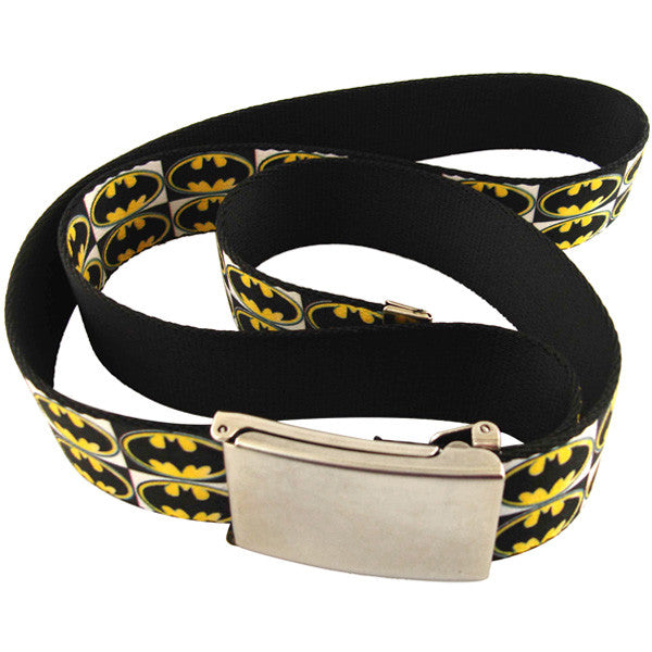 Batman Checked Logo Mesh Belt