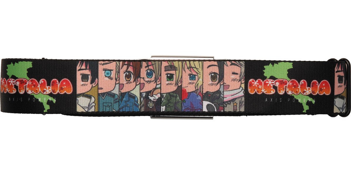Hetalia Italy Characters Squares Seatbelt Mesh Belt