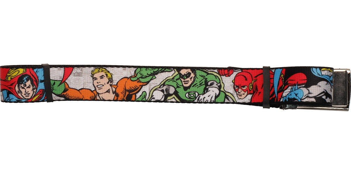 Justice League Heroic Poses Mesh Belt