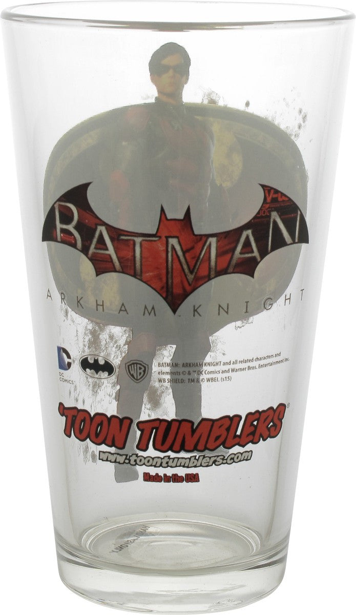 Batman Arkham Knight Robin Toon Tumbler Pint Glass