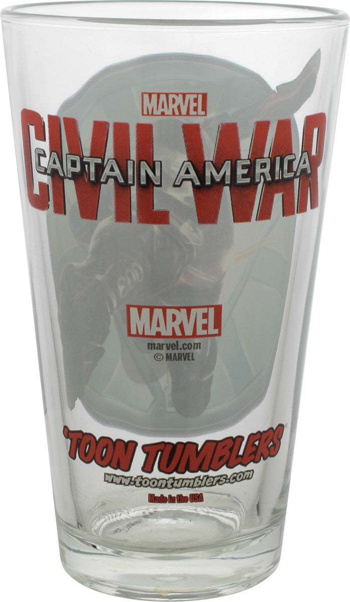 Captain America Civil War Machine TT Pint Glass