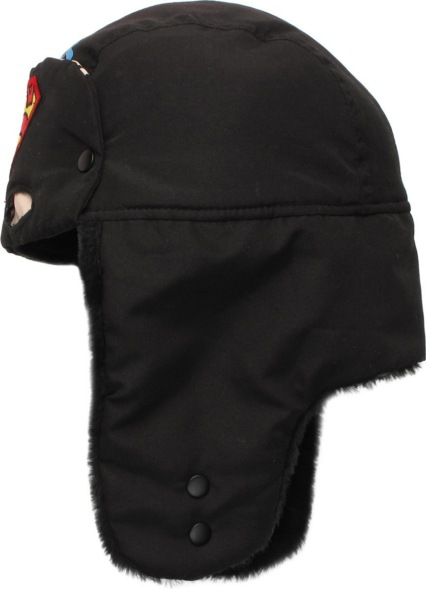 Superman Flip Down Mask Trapper Hat