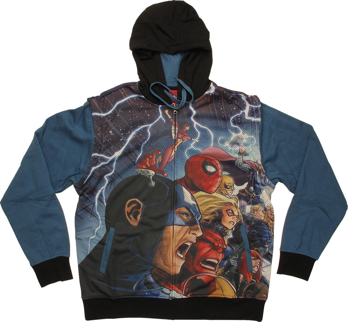 Avengers AvX Sublimated Overlay Convertible Vest Hoodie
