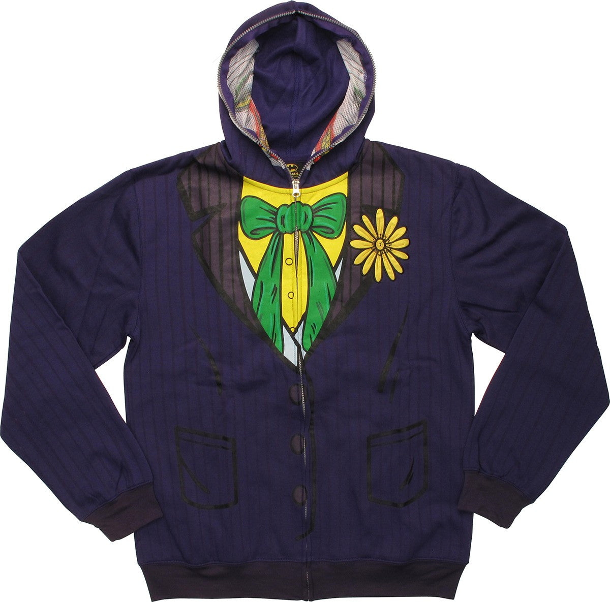 Joker Deluxe Suit Up Mask Hoodie