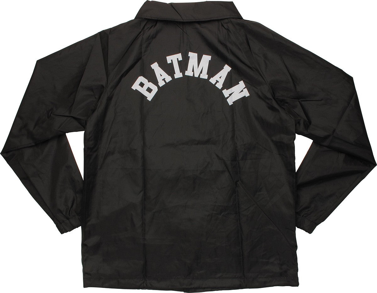 Batman Logo Coach Snap Jacket