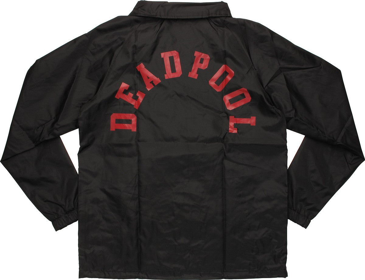 Deadpool Logo Coach Snap Jacket