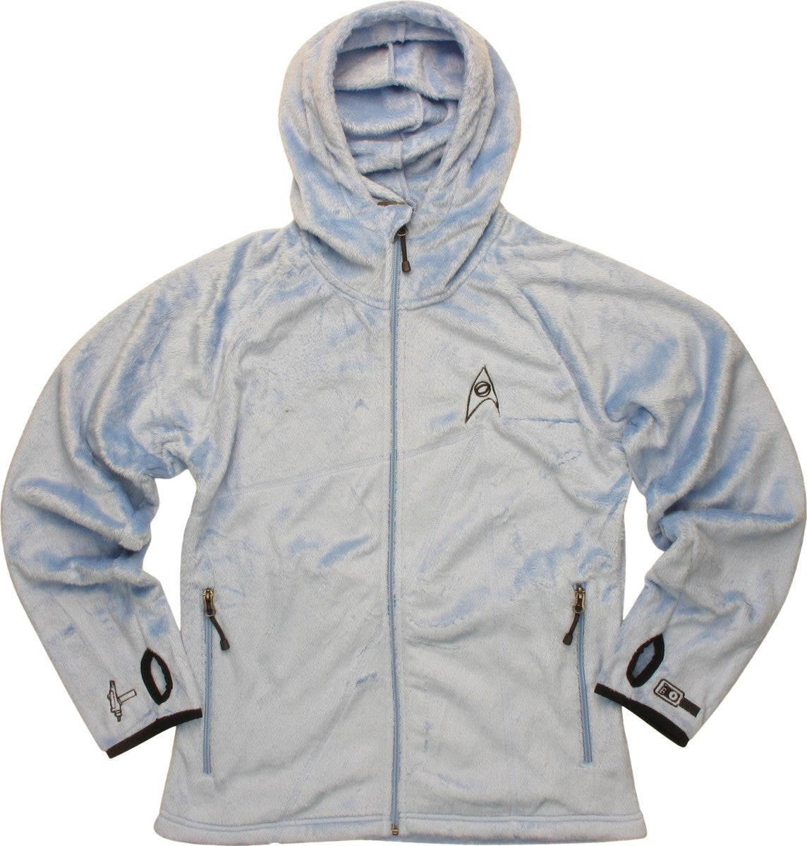 Star Trek TOS Sciences Hooded Fleece Womens Jacket