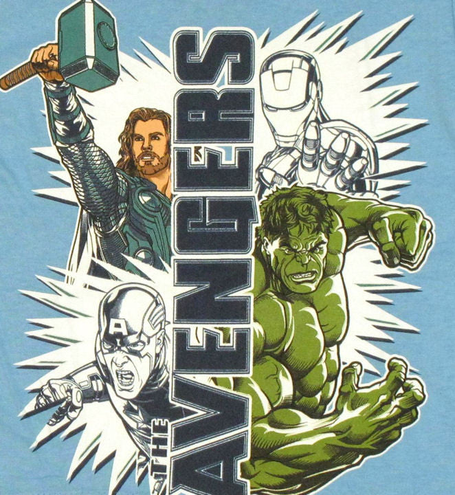 Avengers Movie UV Ink Juvenile T Shirt