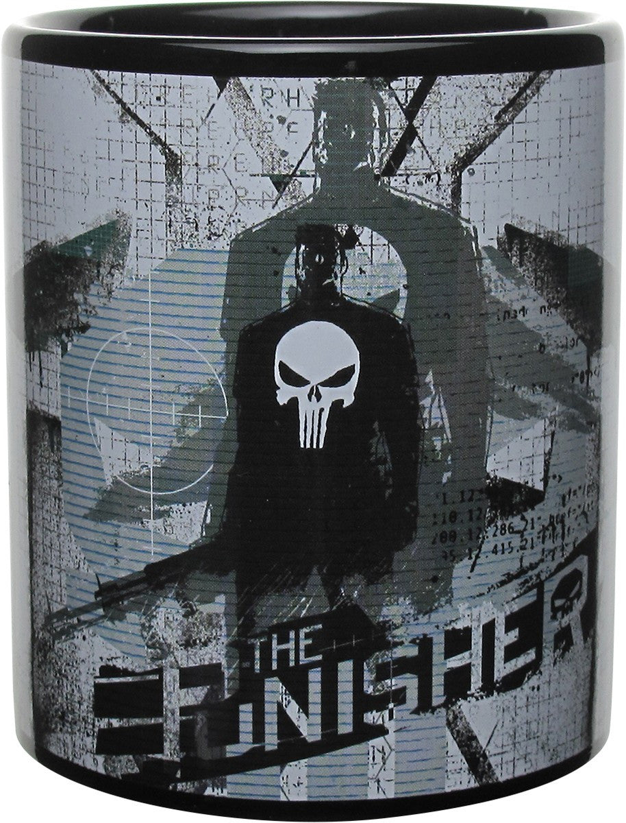 Punisher Silhouette Grid Mug