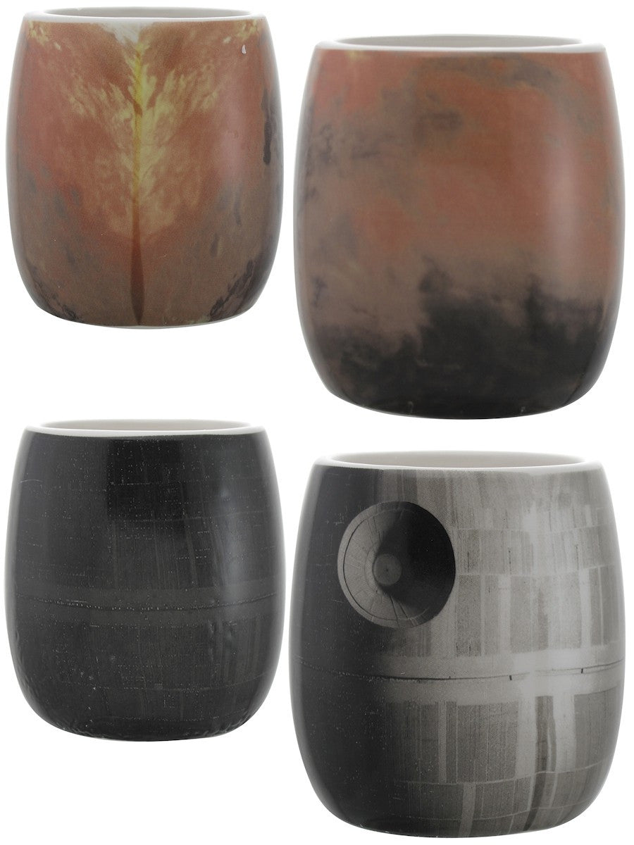 Star Wars 5 Planets and Death Star Ceramic Mug Set