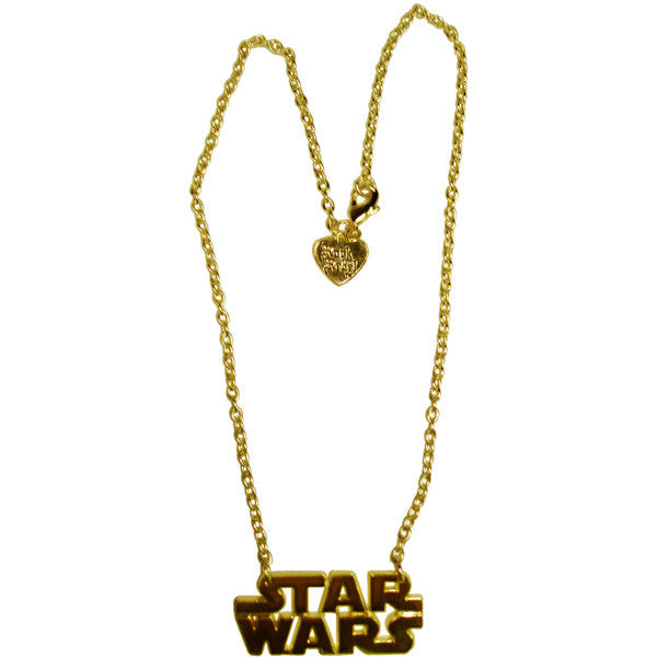 Star Wars Name Gold Necklace