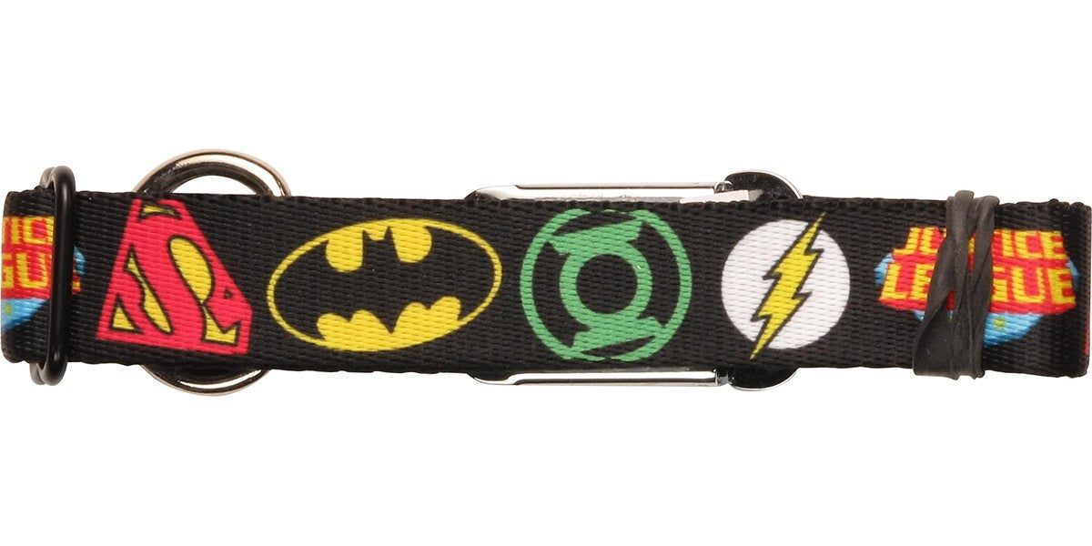 Justice League Logos Pet Collar