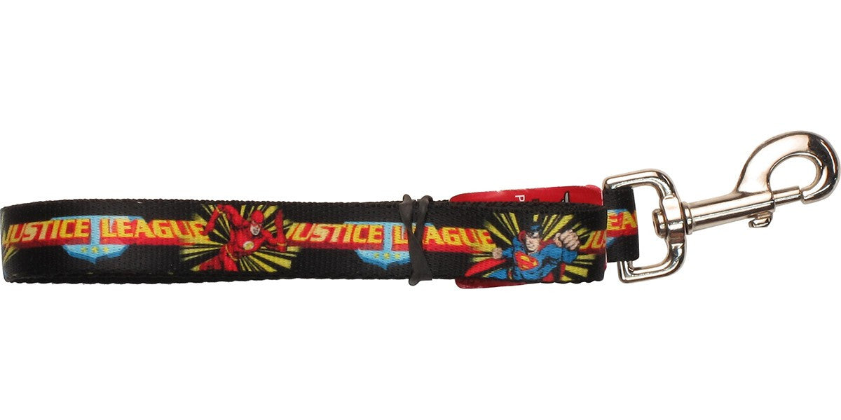 Justice League Team Rays Wrap Black Pet Leash