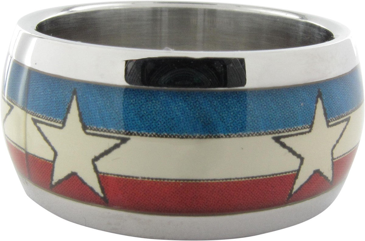Captain America Stars and Stripes Ring