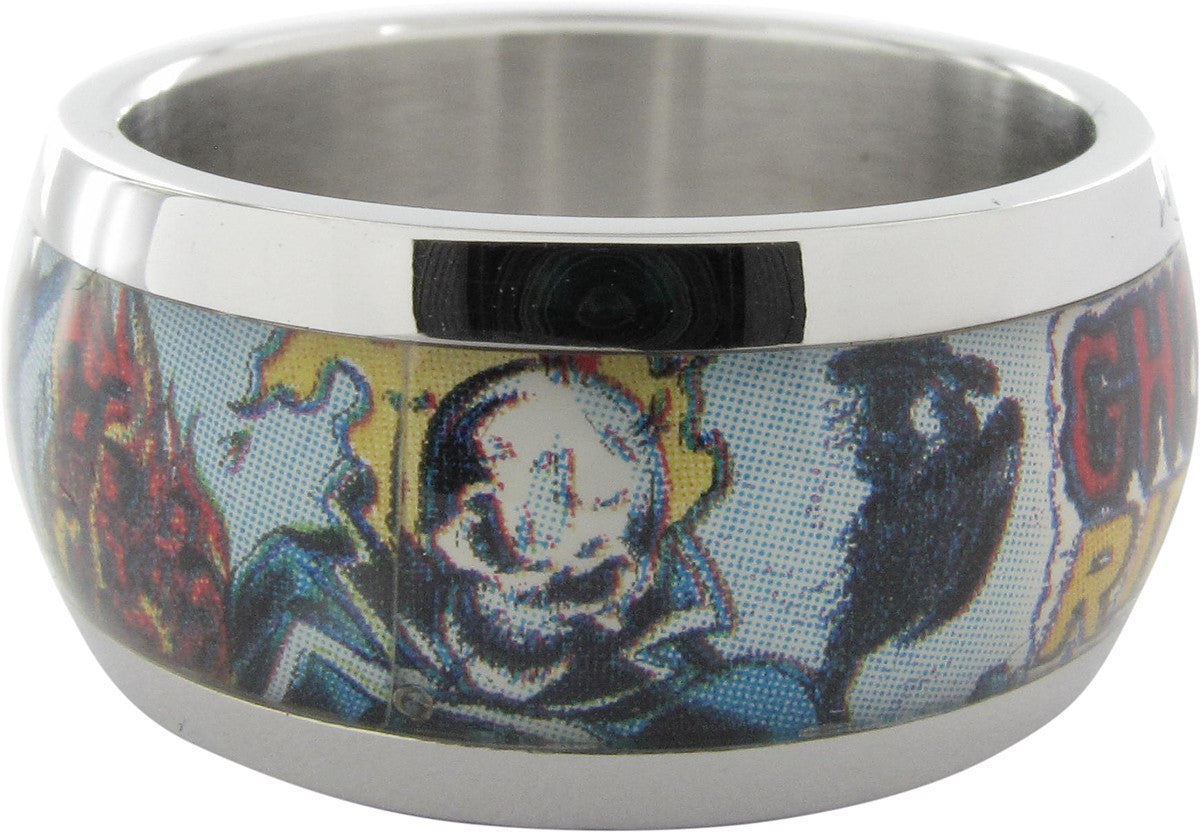 Ghost Rider Name Skull Bike Ring