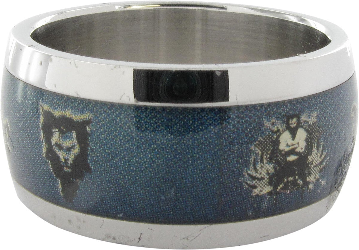 X Men Wolverine Name Face Blue Ring