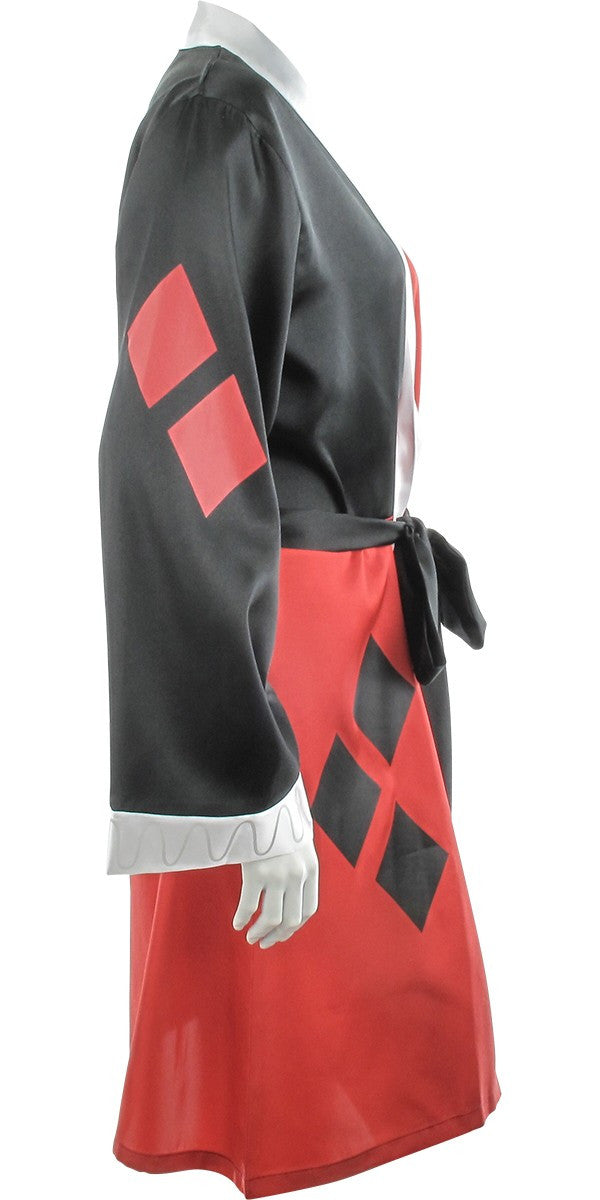 Harley Quinn White Collar Satin Junior Robe