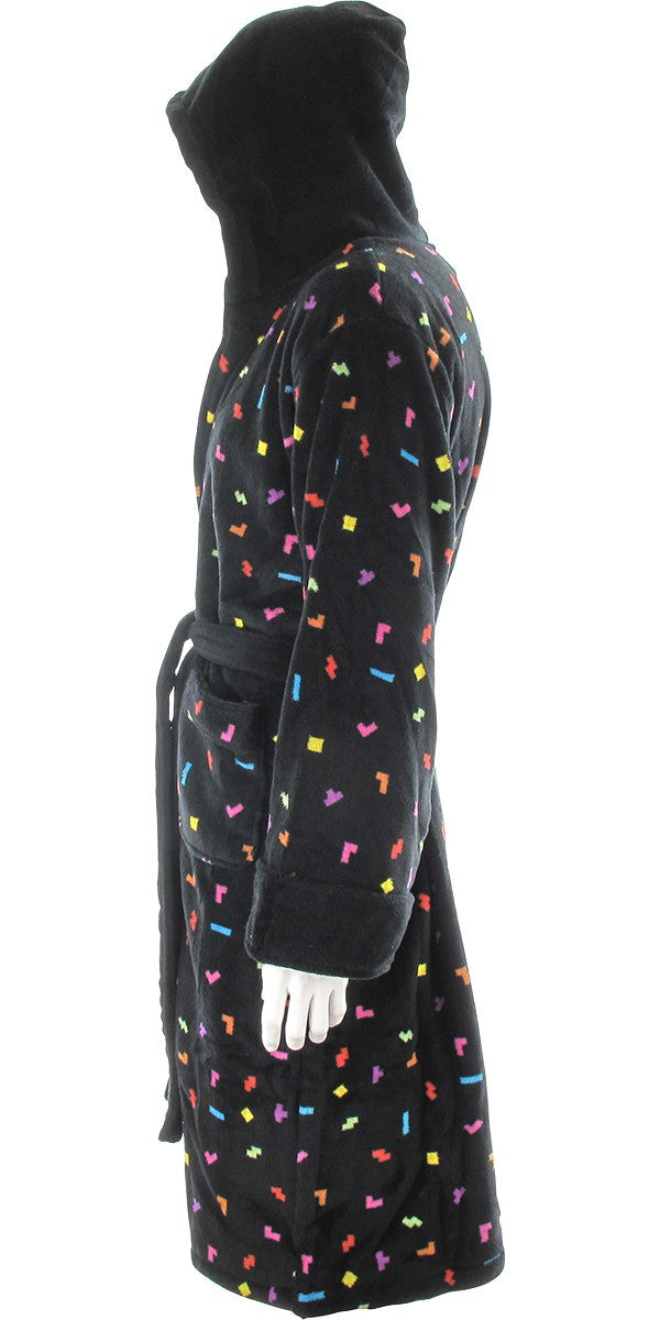 Tetris Pieces Hooded Fleece Robe