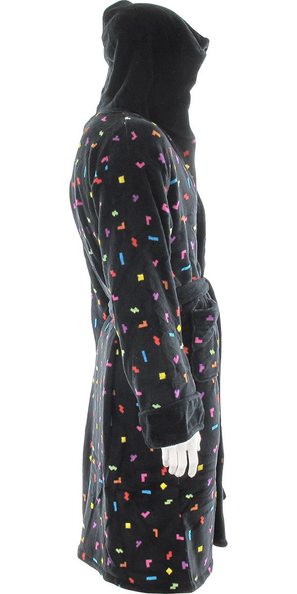 Tetris Pieces Hooded Fleece Robe