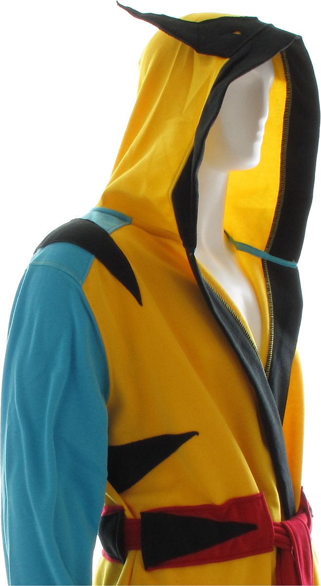 X Men Wolverine Yellow Costume Hooded Fleece Robe