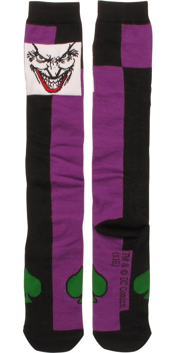 Joker Face Ladies Knee High Socks
