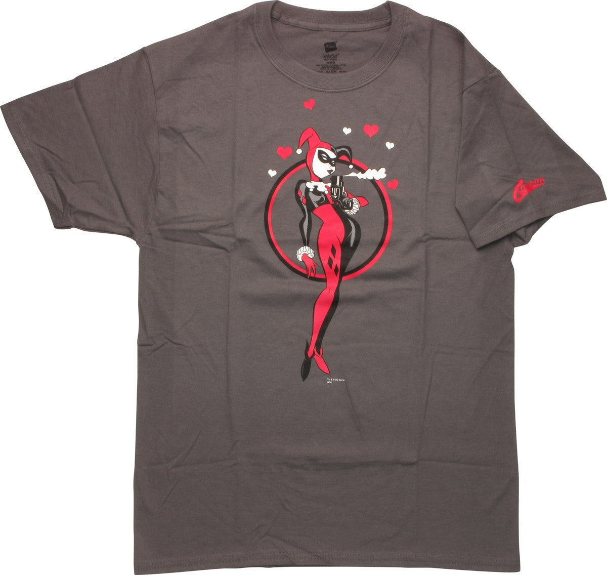 Harley Quinn Smoking Gun Hearts T-Shirt