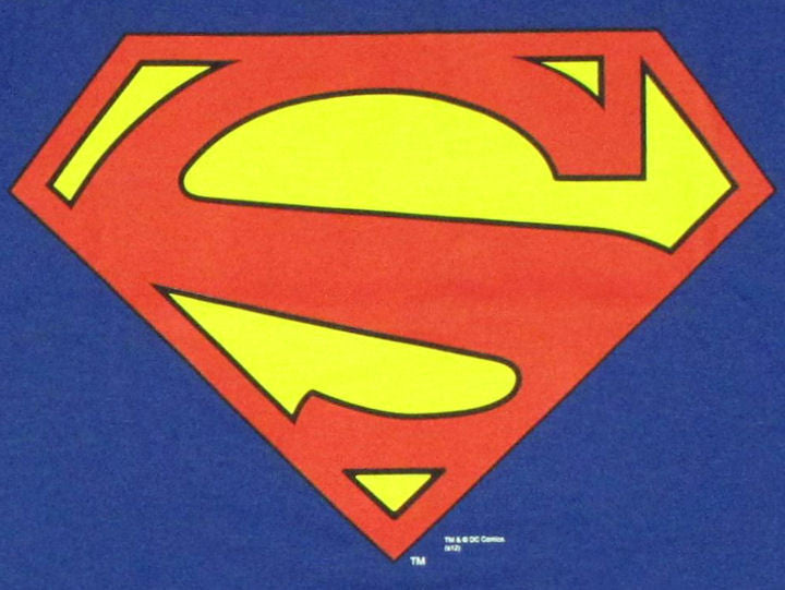 Superman New 52 Logo Blue T Shirt