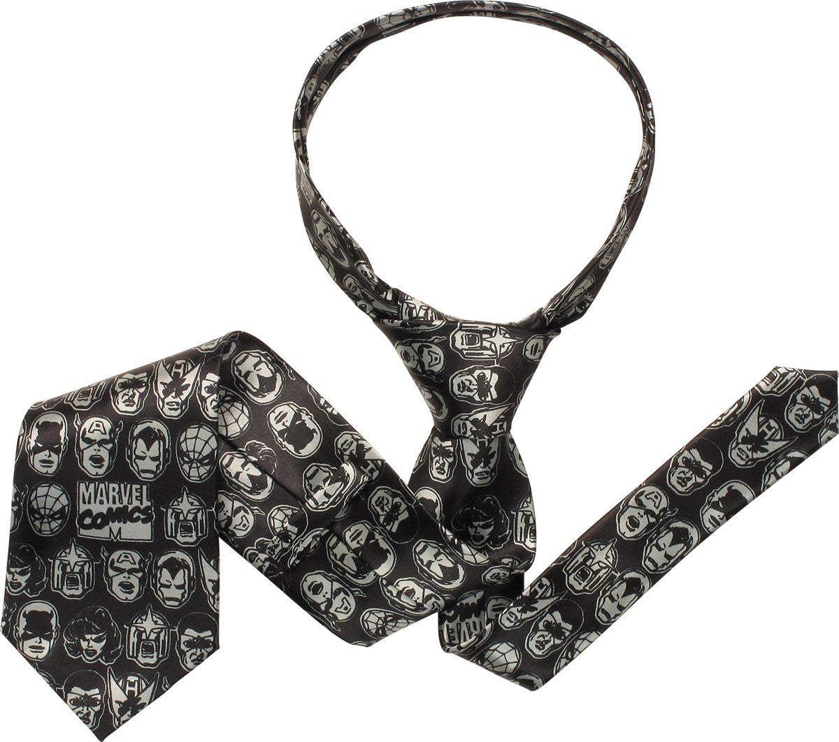 Marvel Comics Heads All Over Tie