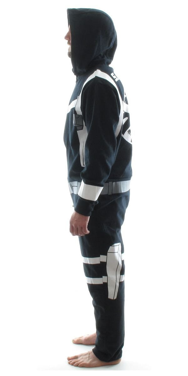 SHIELD Agent Costume Hooded Union Suit