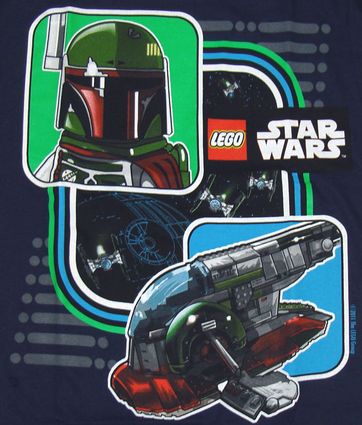 Star Wars Lego Boba Ship Youth T Shirt